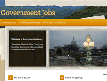 Tablet Screenshot of governmentjobs.org